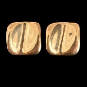 Gold Square Earrings